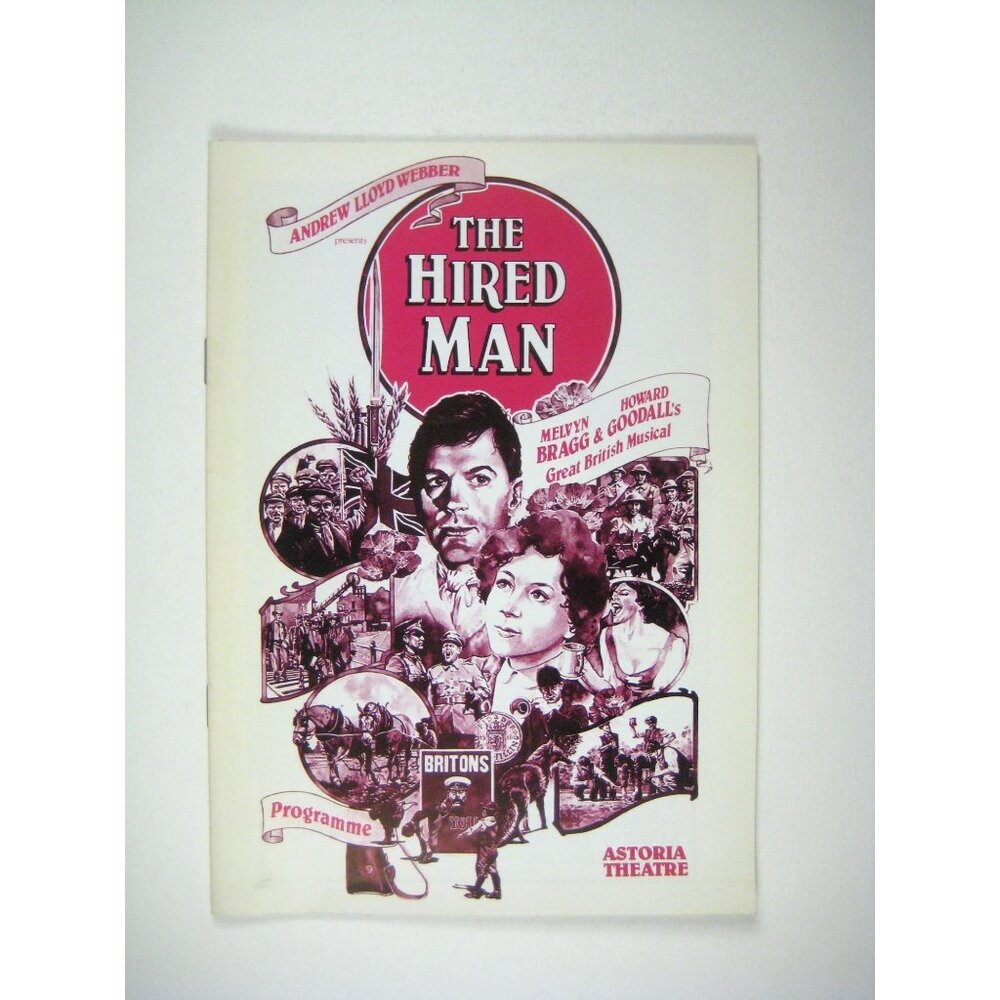 Hired Man Program Andrew Lloyd Webber Melvyn Bragg Goodall Astoria Theatre 1984